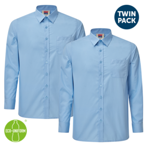 David Luke Blue Boys Long Sleeved Shirt
